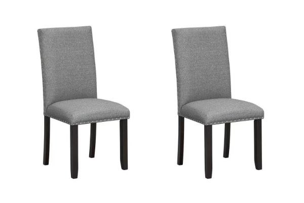 Picture of SERENO High Back Fabric Dining Chair (Grey) - 2 Chairs in 1 Package