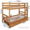 Picture of STARLET Single-Single Bunk Bed with Storage *White Color