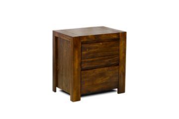Picture of MALAGA 2-Drawer Bedside Table (Walnut)