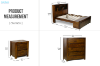 Picture of MALAGA 4PC Storage Bedroom Set in Queen Size (Walnut)