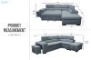 Picture of ASTRID Sectional Sofa/Sofa Bed With Storage Ottoman