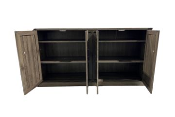 Picture of DORN 4-Door Storage Cabinet with Shelves (Grey)