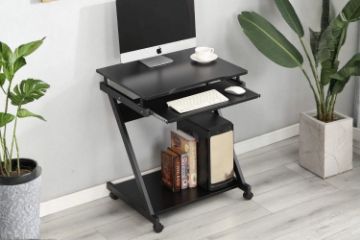 Picture of MOBELLA Z-Type Laptop Desk with Wheels (Black)
