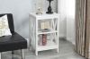 Picture of VECELO 2-Shelf Steel Frame Side Table (Off White) 