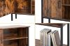 Picture of BESTIER Console Table with Storage Cabinet and Shelves  (Brown)