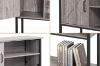 Picture of BESTIER Console Table with Storage Cabinet and Shelves  (Grey)