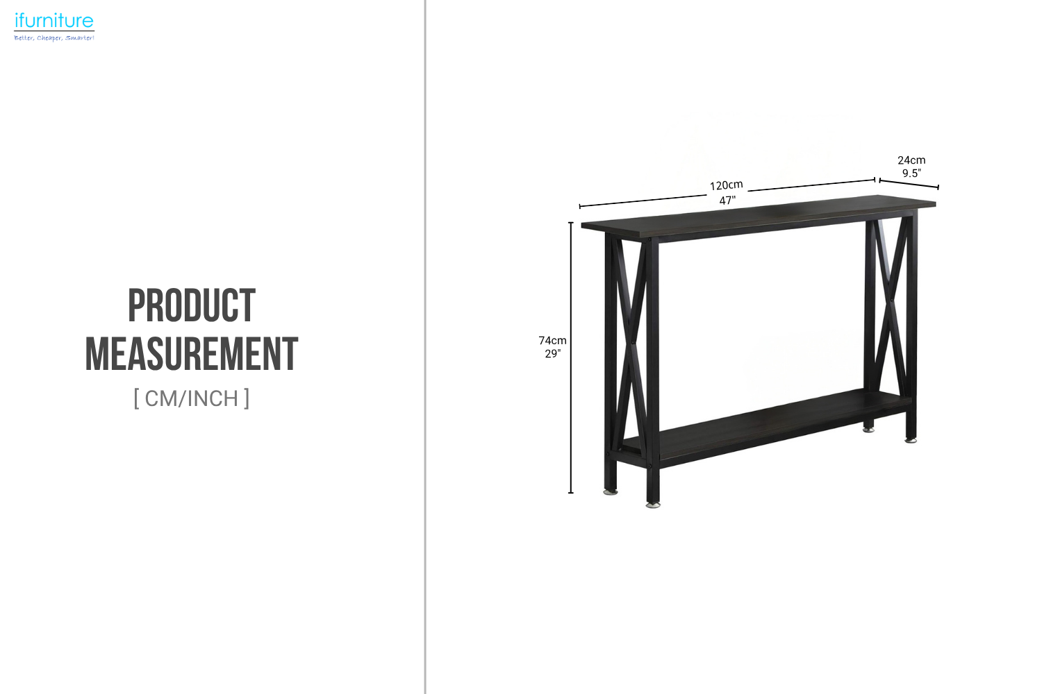 SOGES 120 Console Table