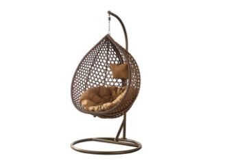 Picture of DAKOTA Rattan Outdoor Hanging Egg Chair (Brown)