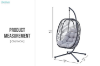 Picture of TUROSS Rattan Outdoor Hanging Egg Chair