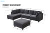 Picture of LIBERTY PREMIUM Sectional Sofa with Storage Ottoman (Dark Grey) 