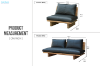 Picture of TIMBERA 3/1 Seater 100% Genuine Leather Reclaimed Pine Wood Sofa Range