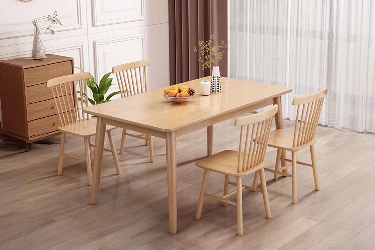 WINDSOR Solid Wood Dining Table - 130 Table