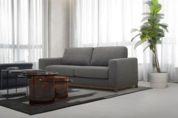Picture of SIESTA 2 Seater Fabric Sofa (Dark Grey)