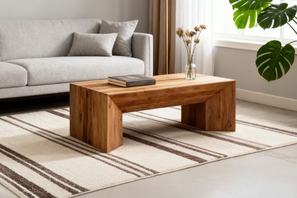 Picture of ROWAN 100% Reclaimed Pine Wood Coffee Table (135x75cm)