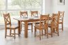 Picture of WESTMINSTER 7PC 150-200 Solid Oak Extension Dining Set 