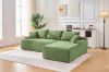 Picture of ASHFORD Fabric Sectional Compressed Sofa (Green)