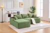 Picture of ASHFORD Fabric Sectional Compressed Sofa (Green)