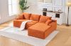 Picture of ASHFORD Fabric Sectional Compressed Sofa (Orange) 