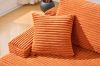 Picture of ASHFORD Fabric Sectional Compressed Sofa (Orange) - Chaise Facing Right