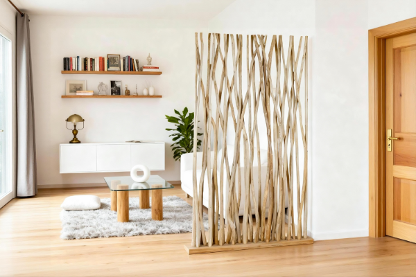 Picture of WILDBRANCH 200x120cm Teak Wood Decorative Screen/Room Divider