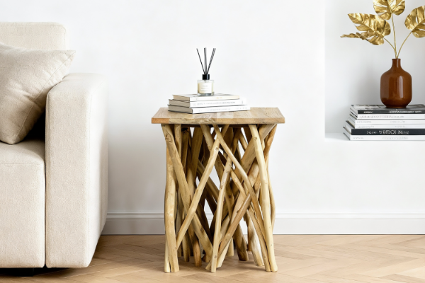 Picture of WILDBRANCH 45 Teakwood Square Side Table