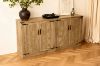 Picture of DORN 4-Door Storage Cabinet with Shelves (Oak Colour)
