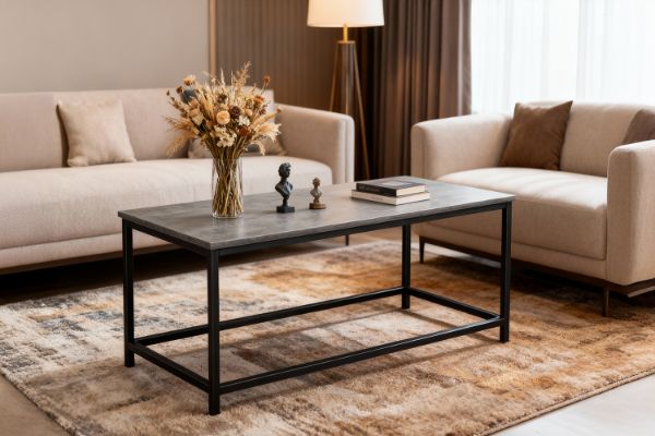 Picture of GASTON 80 Coffee Table (Grey)