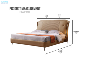 Picture of BRECON Queen/King Size Bed Frame (Brown)