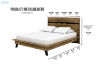 Picture of CALLA Solid Acacia Wood Bed Frame in Single/King Single/Double/Queen/Super King Size