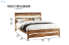 Picture of LEAMAN Solid Acacia Wood Bed Frame in Queen & King Size