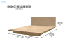 Picture of YUKI Japanese Low Height Bed Frame Set with Headboard in Queen/King Size/ Super King Size