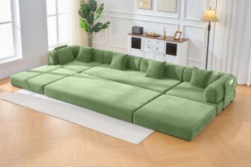 Picture of SINDARA Modular Compressed Sofa/Folding Sofa Bed Range (Green) - Sectional Sofa