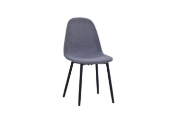 Picture of EMBER Dining Chair with Black Metal Legs