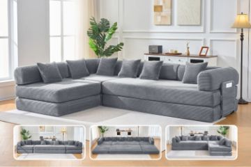 Picture of SINDARA Modular Compressed Sofa/ Folding Sofa Bed Range (Grey)
