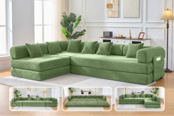 Picture of SINDARA Modular Compressed Sofa/ Folding Sofa Bed Range (Green)
