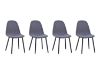 Picture of EMBER Dining Chair with Powder-Coated Metal Legs - 4 Chairs in 1 Carton