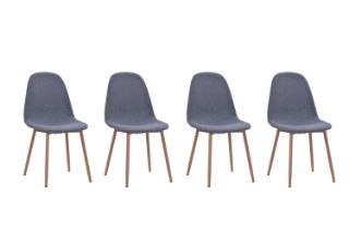 Picture of EMBER Dining Chair with Heat-Transfer Metal Legs - 4 Chairs in 1 Carton