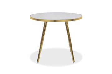 Picture of [FLOOR MODEL CLEARANCE]AYDAN D50 Round Glass Top Side Table