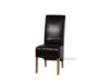 Picture of  [FLOOR MODEL CLEARANCE] RIVERLAND Upholstery Dining Chair in Black/Brown (Solid Oak)