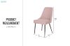 Picture of  [FLOOR MODEL CLEARANCE] ALNOOR Fabric Dining Chair (Pink)