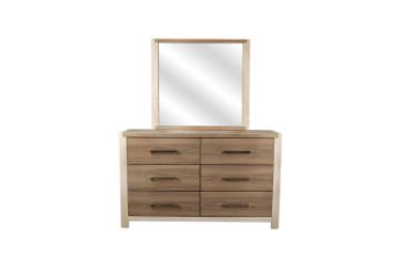 Picture of  [FLOOR MODEL CLEARANCE]  MERMAID 6-Drawer Dresser with Mirror 