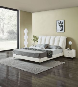 Picture of  [FLOOR MODEL CLEARANCE]  ALANYA Bed Frame (White) in Queen Size 