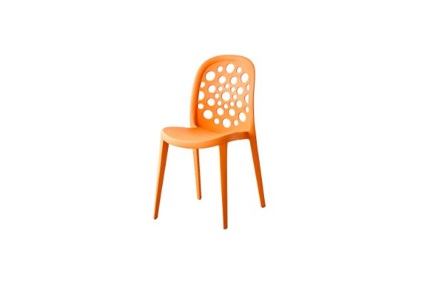 Picture of  [FLOOR MODEL CLEARANCE]  ANTHEA Cafe Chair/Dining Chair (Orange)