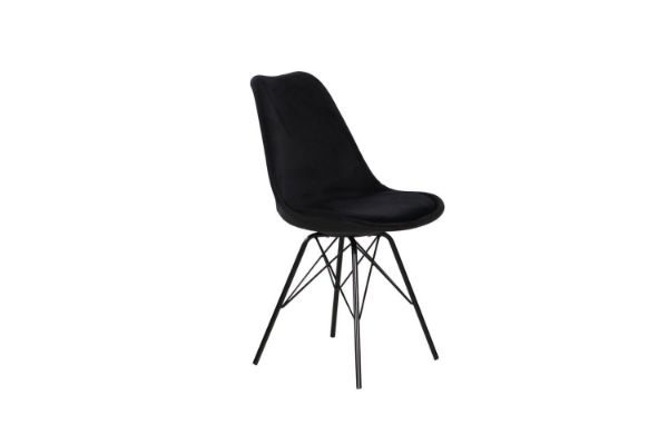 Picture of  [FLOOR MODEL CLEARANCE]  GAZEL Black Velvet Dining Chair