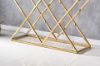 Picture of  [FLOOR MODEL CLEARANCE]  DIAMOND 120 Glass Top Console Table with Golden Stainless Frame 