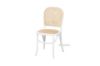 Picture of  [FLOOR MODEL CLEARANCE] SYDNEE Solid Beech Rattan Back and Seat Dining Chair (White) 