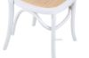 Picture of  [FLOOR MODEL CLEARANCE] SYDNEE Solid Beech Rattan Back and Seat Dining Chair (White) 
