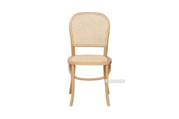 Picture of  [FLOOR MODEL CLEARANCE] SYDNEE Solid Beech Rattan Back and Seat Dining Chair (Natural) 