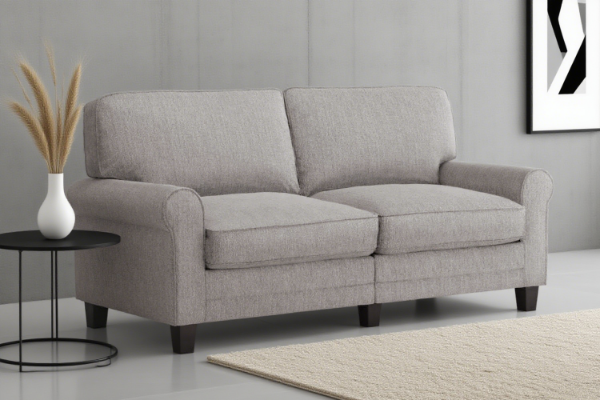 Picture of  [FLOOR MODEL CLEARANCE] ORIANA 3 Seater Fabric Sofa (Light Grey) 