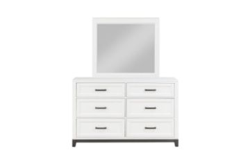 Picture of [FLOOR MODEL CLEARANCE]  CLOUDLAND 6-Drawer Dresser with Mirror 
